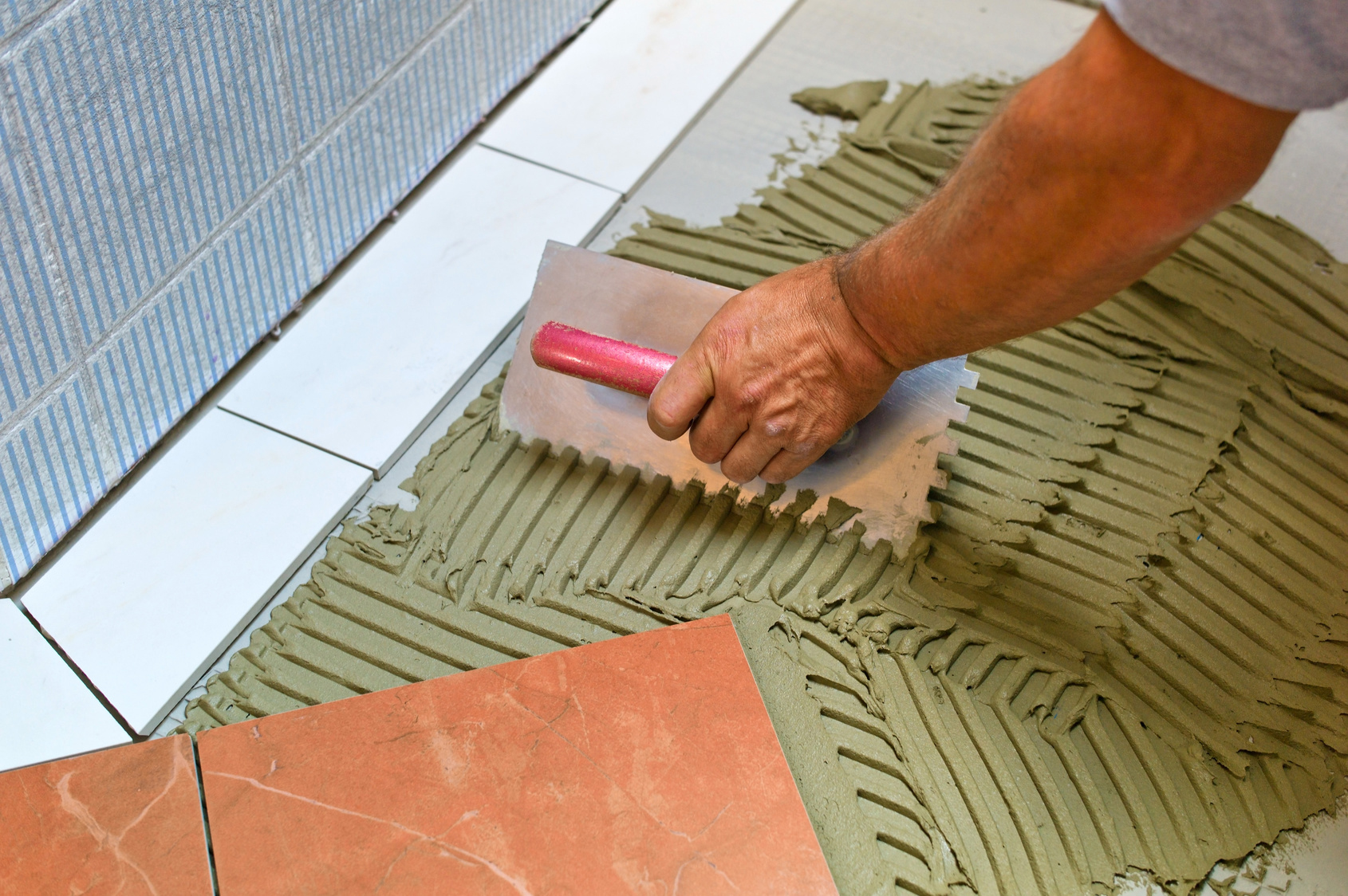 Pose de carrelage